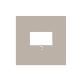 Накладка стандарта TAE для розеток USB, HDMI, аудио, матовый кашемир