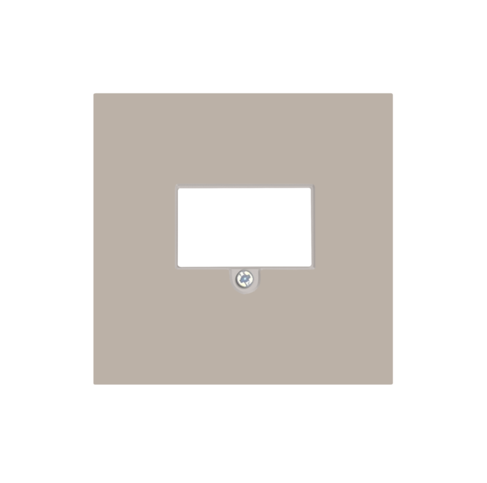 Накладка стандарта TAE для розеток USB, HDMI, аудио, матовый кашемир
