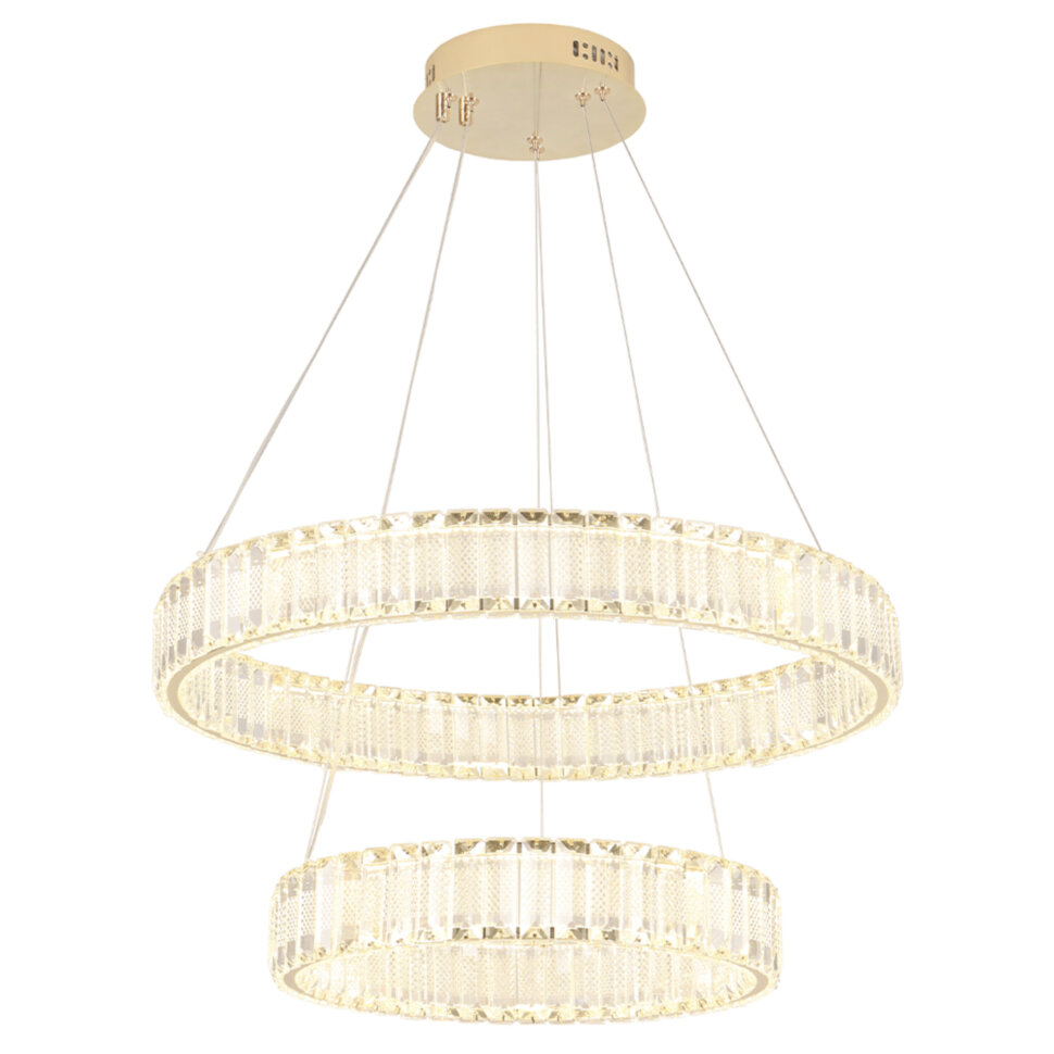 CRYSTAL LUX Люстра MUSIKA SP100W LED GOLD 3391/203