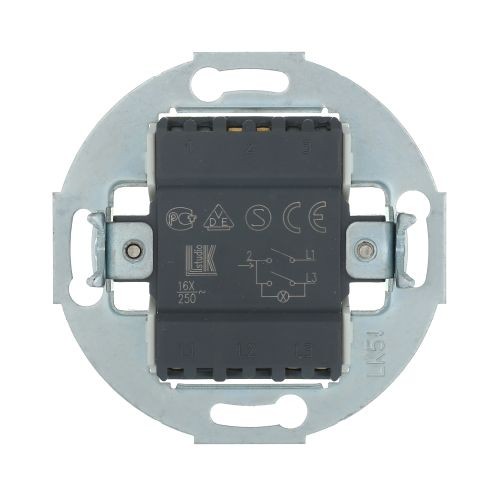 Выключатель 2-кл. (сх.5L) с индикатором 10А, 250В (черн.) LK Vintage (20шт.) 1кор.=200шт.