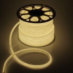 Круглый узкий гибкий неон 360 degree glow-5MM-2835-220V-120D warm white