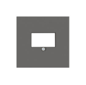 Накладка стандарта TAE для розеток USB, HDMI, аудио, матовый шоколад