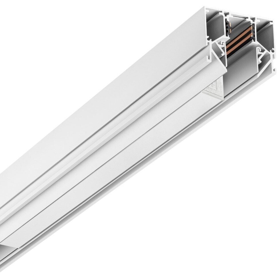 135243 SHINO NT24 123 белый Низковольтный шинопровод для монтажа в натяжной потолок 3м IP20 48V FLUM