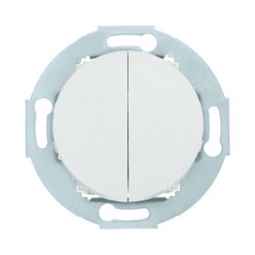 Выключатель 2-кл. с двух мест (сх.6+6)  10А, 250В (бел.) LK Vintage (20шт.) 1кор.=200шт.