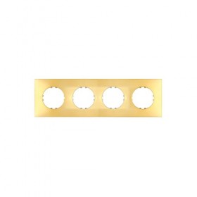 Рамка 4-пост. квадратная  (золото) LK Vintage-Quadro