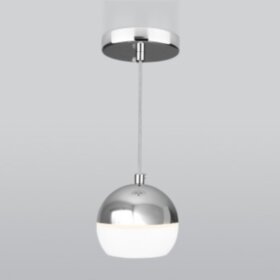 DLS023 / Светильник накладной белый/хром