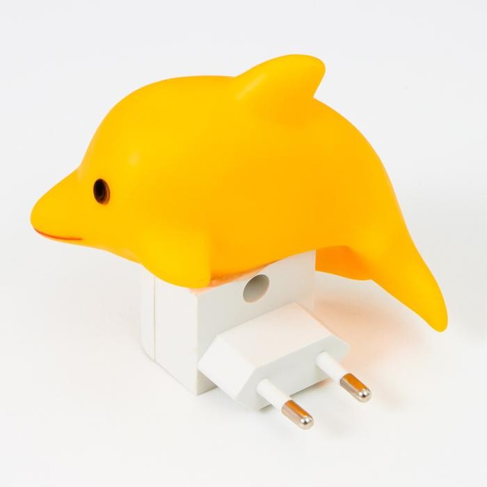 Ночник "Дельфин" LED МИКС 6х9х10 см   5353793