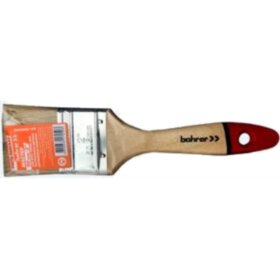 Кисть плоская Bohrer Мастер 100 мм /4" (100% натур. щетина 51 x14 мм) деревянная утолщенная рукоятка (240/12)