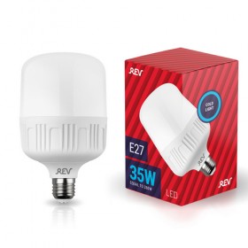 REV Лампа сд T120 E27 35W (30шт) 6500K, дневной свет