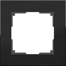 WL черный алюминий 1 рамка WL11-Frame-01