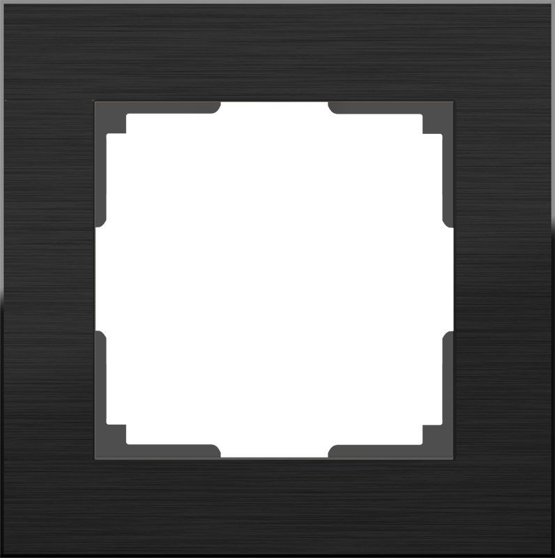 WL черный алюминий 1 рамка WL11-Frame-01