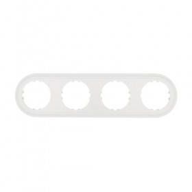 Рамка 4-пост. круглая (бел.) LK Vintage-Classic (10шт.) 1кор.=100шт.