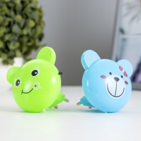 Ночник &quot;Мишутка&quot; 1Вт МИКС 6х4х8 см RISALUX    4301198