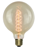 Лампа G95 40w e27 спираль (лампа накаливания)