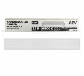 LED Панель сд REV LP-UNI32-1200 32W 4000K ПРИЗМА, драйвер в комплекте, 1200х180
