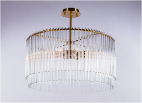 2130P/8 PT BRS (1) Люстра NW
