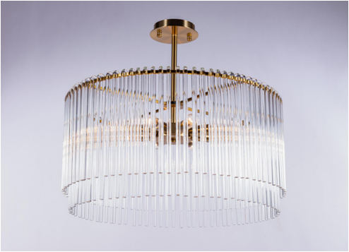 2130P/8 PT BRS (1) Люстра NW