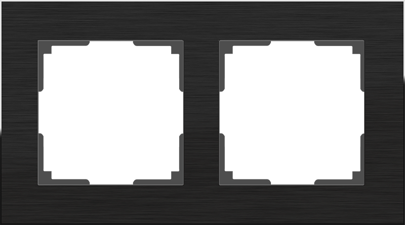 WL черный алюминий 2 рамка WL11-Frame-02