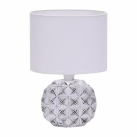 Светильник настольный с абажуром LE TL JULIE 02 WHITE GREY (Бело-серый, E14) (12) ( под патрон)