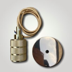 RP004 Ретро патрон светлое золото с рефлением