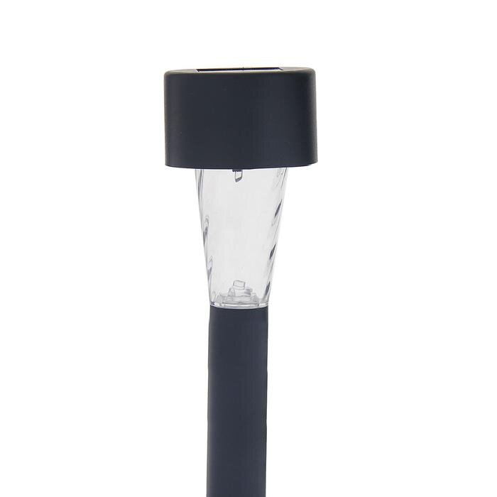 Фонарь садовый на солнечной батарее "Конус" 31,5 см, d-7 см, 1 led, пластик 1221871