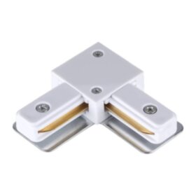 135141 PORT NT22 087 белый Соединитель с токопроводом &quot;L&quot; для однофазного двухжильного шинопровода I