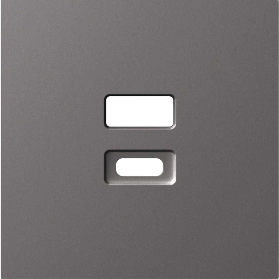 Donel A07 матовый титан накладка для розеток USB