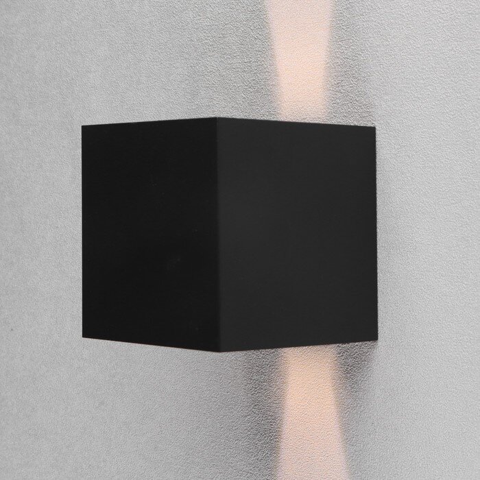 Светильник светодиодный настенный FSD-004, 6 Вт, 450 Лм, 3000К, IP54, 220 В, металл, черный 7640610