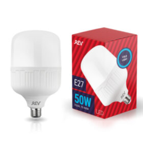 REV Лампа сд T125 E27 50W (30шт)  6500К, дневной свет