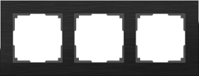WL черный алюминий 3 рамка WL11-Frame-03