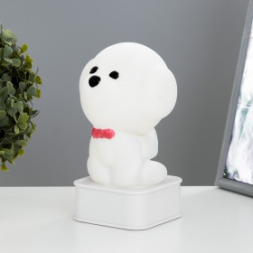Ночник &quot;Собачка&quot; LED от USB/батареек 4хАА белый 11,5х11х19 см RISALUX  9103312