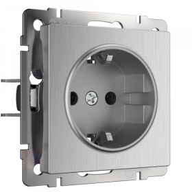 WL cеребряный рифленый Розетка с/з