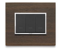 НАКЛАДКА EIKON EVO ДЛЯ 3 МОДУЛЕЙ, ВЕНГЕ