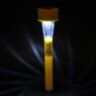 Фонарь садовый на солнечной батарее "Трапеция", 31 см, d=4.5 см,1 led,пластик, желтая ножка 2997281