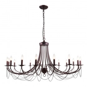 2590-18P, Подвесная люстра, D1400xH700/2700, 18xE14x40W, excluded