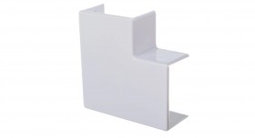Поворот на 90 гр. ПВР для кабель-каналов 40х25 мм белый (уп. 20 шт)