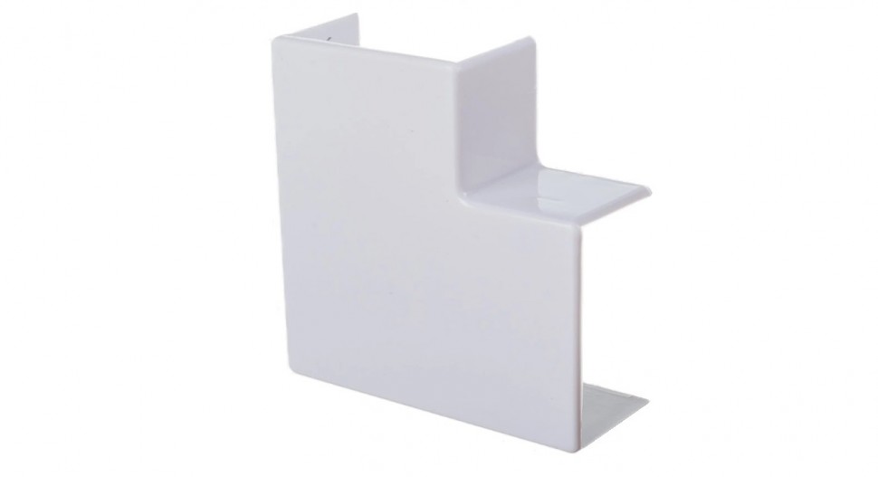 Поворот на 90 гр. ПВР для кабель-каналов 40х25 мм белый (уп. 20 шт)