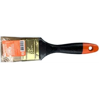 Кисть плоская Bohrer Профи  63 мм /2,5" (100% натур. щетина 51 х15 мм) толстая окрашенная деревянная рукоятка (360/12)