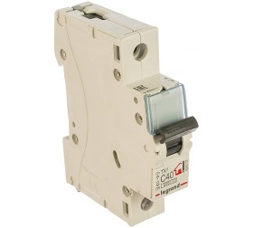 LEGRAND Авт. выкл. TX³-E 6000 - 6 кА - тип хар. C - 1мод - 40А