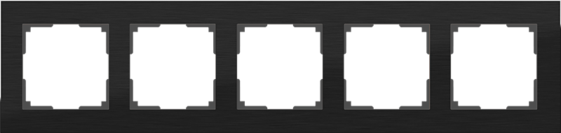 WL черный алюминий 5 рамка WL11-Frame-05