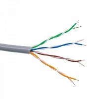 Кабель сетевой UTP 4x2x24 AWG CCA CAT5e PVC LE (бухты 305м) (0,305, Бухта, Серый)