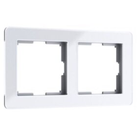 WL Рамка на 2 поста Acrylic (белый)