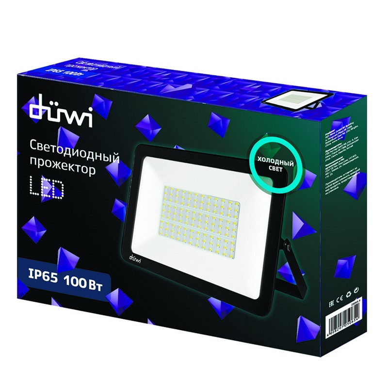 REV (duwi) Прожектор светодиодный СДО-100М, 100W, 6500К, duwi