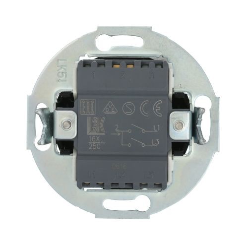 Выключатель 2-рычажковый (сх.5) 10 A. 250 B (черн.) LK Vintage (12шт.) 1кор.=120шт.