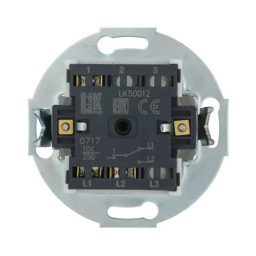 Переключатель поворотный (сх.6) 10 A. 250 B (бел.) LK Vintage (12шт.) 1кор.=120шт.