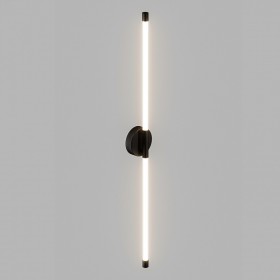 Бра настенное двойное LED 14W, матовый черный PLW-7048-1000 SBK