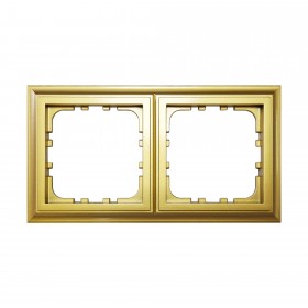 Рамка 2-постовая (золото) LK80 CLASSIC
