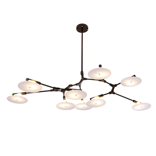 LA21137 Branching Disc 11 Black Lindsey Adelman