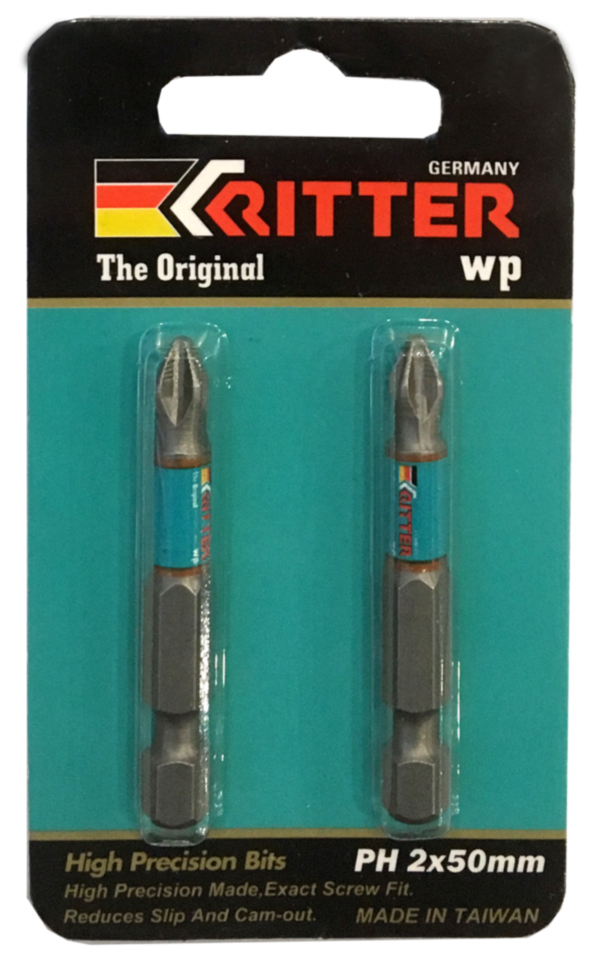 Бита Ritter WP PH 1x50 мм  магнитная (сталь S2) (2 шт. в блистерной упаковке) (500/50/1)