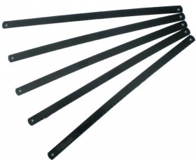 Полотно Bohrer для ножовок по металлу 300 мм (сталь 65 Mn, по цв. и мягк. металлам, 24 TPI) (в упак. 5 полотен) (100/10/1)